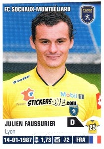 Cromo Julien Faussurier - FOOT 2013-2014 - Panini