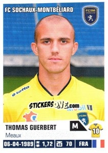 Sticker Thomas Guerbert - FOOT 2013-2014 n. 421 - Panini