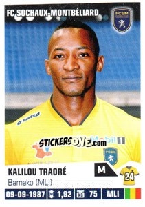 Sticker Kalilou Traore - FOOT 2013-2014 - Panini