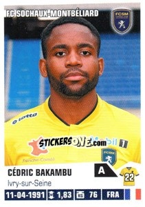 Sticker Cedric Bakambu - FOOT 2013-2014 n. 426 - Panini