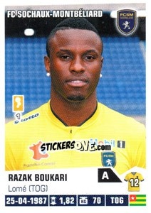 Sticker Razak Boukari - FOOT 2013-2014 - Panini