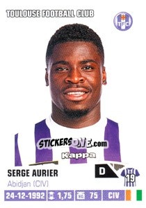Sticker Serge Aurier - FOOT 2013-2014 n. 437 - Panini