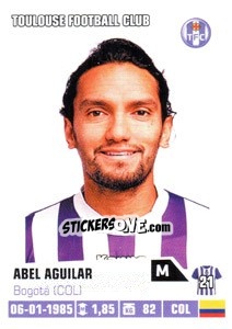 Sticker Abel Aguilar - FOOT 2013-2014 n. 447 - Panini