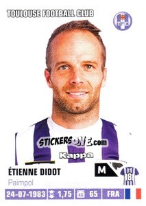 Sticker Etienne Didot - FOOT 2013-2014 - Panini