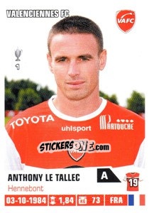 Sticker Anthony Le Tallec - FOOT 2013-2014 n. 476 - Panini