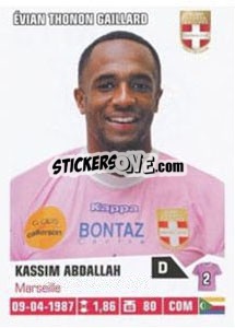 Figurina Kassim Abdallah - FOOT 2013-2014 n. M13 - Panini
