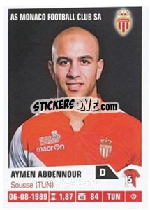 Sticker Aymen Abdennour - FOOT 2013-2014 n. M37 - Panini