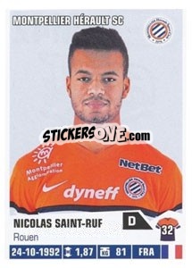 Sticker Nicolas Saint-Ruf - FOOT 2013-2014 n. M42 - Panini