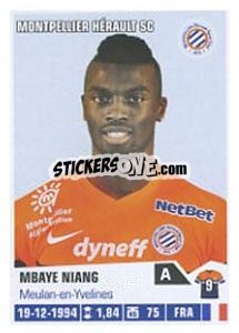 Sticker Mbaye Niang - FOOT 2013-2014 n. M43 - Panini