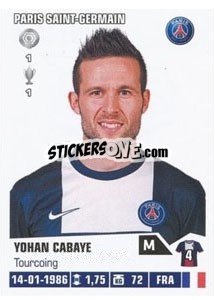 Sticker Yohan Cabaye - FOOT 2013-2014 n. M53 - Panini