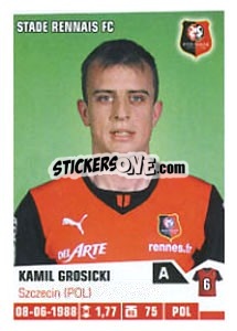 Cromo Kamil Grosicki - FOOT 2013-2014 - Panini