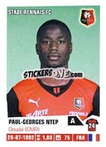 Sticker Paul-Georges Ntep - FOOT 2013-2014 n. M62 - Panini