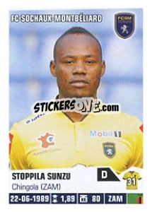 Sticker Stoppila Sunzu - FOOT 2013-2014 - Panini