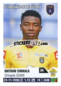 Sticker Nathan Sinkala - FOOT 2013-2014 n. M71 - Panini
