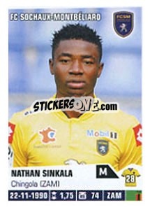 Sticker Nathan Sinkala - FOOT 2013-2014 - Panini