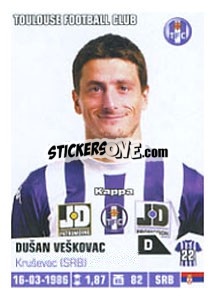 Sticker Dušan Veškovac - FOOT 2013-2014 - Panini