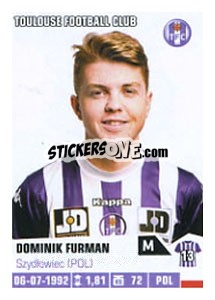 Figurina Dominik Furman - FOOT 2013-2014 - Panini