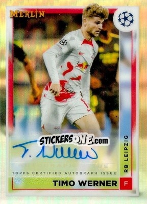 Sticker Timo Werner - Chrome Uefa Club Competitions 2022-2023 n. AC-TW - Topps
