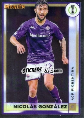 Sticker Nicolas Gonzalez - Chrome Uefa Club Competitions 2022-2023 n. 5 - Topps