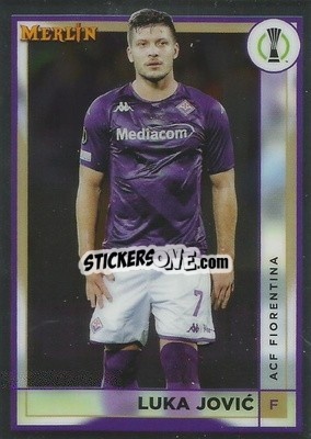 Sticker Luka Jovic - Chrome Uefa Club Competitions 2022-2023 n. 6 - Topps