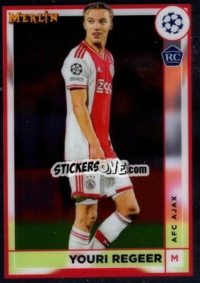 Sticker Youri Regeer - Chrome Uefa Club Competitions 2022-2023 - Topps
