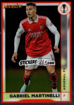 Figurina Gabriel Martinelli - Chrome Uefa Club Competitions 2022-2023 - Topps