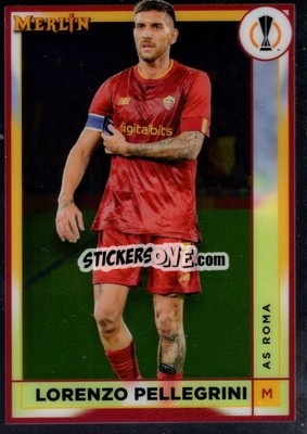 Sticker Lorenzo Pellegrini - Chrome Uefa Club Competitions 2022-2023 n. 24 - Topps