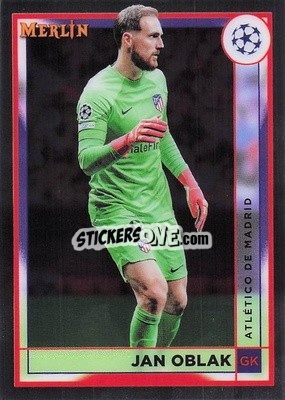 Sticker Jan Oblak - Chrome Uefa Club Competitions 2022-2023 n. 28 - Topps