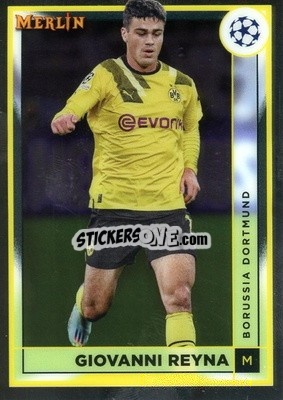 Figurina Giovanni Reyna - Chrome Uefa Club Competitions 2022-2023 - Topps