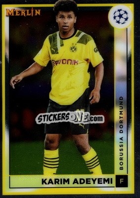 Sticker Karim Adeyemi - Chrome Uefa Club Competitions 2022-2023 n. 32 - Topps