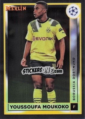 Sticker Youssoufa Moukoko - Chrome Uefa Club Competitions 2022-2023 n. 33 - Topps