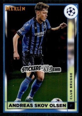 Sticker Andreas Skov Olsen - Chrome Uefa Club Competitions 2022-2023 - Topps