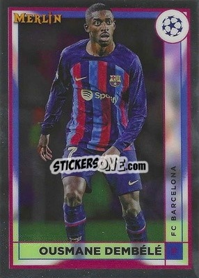 Sticker Ousmane Dembele - Chrome Uefa Club Competitions 2022-2023 n. 51 - Topps