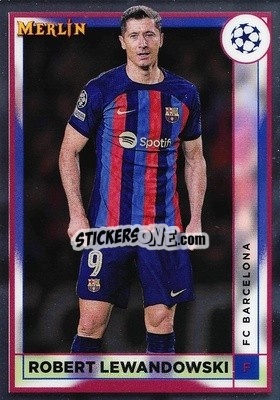 Sticker Robert Lewandowski - Chrome Uefa Club Competitions 2022-2023 - Topps