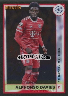 Sticker Alphonso Davies - Chrome Uefa Club Competitions 2022-2023 n. 55 - Topps