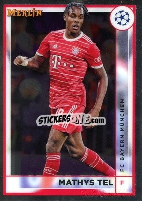 Sticker Mathys Tel - Chrome Uefa Club Competitions 2022-2023 n. 58 - Topps