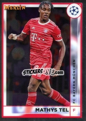 Sticker Mathys Tel - Chrome Uefa Club Competitions 2022-2023 - Topps