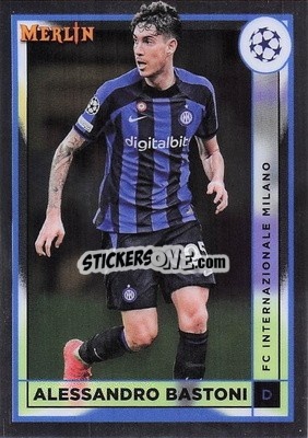 Sticker Alessandro Bastoni - Chrome Uefa Club Competitions 2022-2023 - Topps