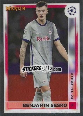 Sticker Benjamin Sesko - Chrome Uefa Club Competitions 2022-2023 - Topps