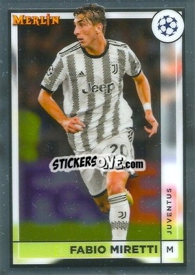 Sticker Fabio Miretti - Chrome Uefa Club Competitions 2022-2023 n. 78 - Topps
