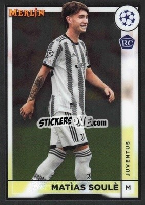 Sticker Matias Soule - Chrome Uefa Club Competitions 2022-2023 - Topps