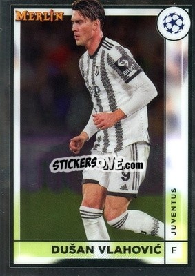 Sticker Dusan Vlahovic - Chrome Uefa Club Competitions 2022-2023 - Topps