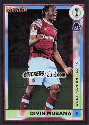 Sticker Divin Mubama - Chrome Uefa Club Competitions 2022-2023 - Topps