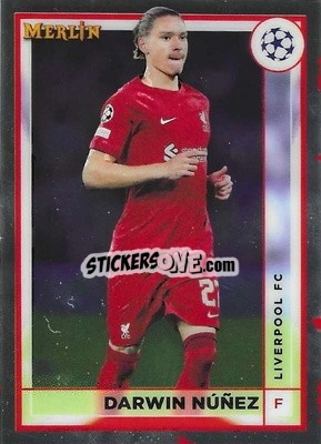 Sticker Darwin Nunez - Chrome Uefa Club Competitions 2022-2023 n. 86 - Topps
