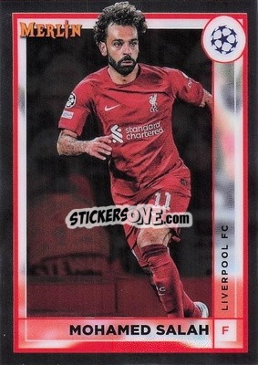Sticker Mohamed Salah - Chrome Uefa Club Competitions 2022-2023 - Topps