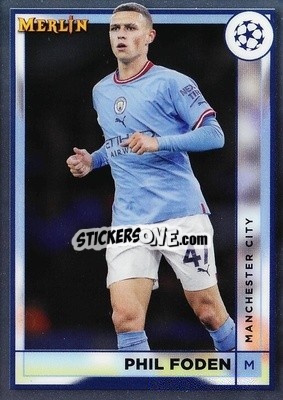 Sticker Phil Foden - Chrome Uefa Club Competitions 2022-2023 - Topps