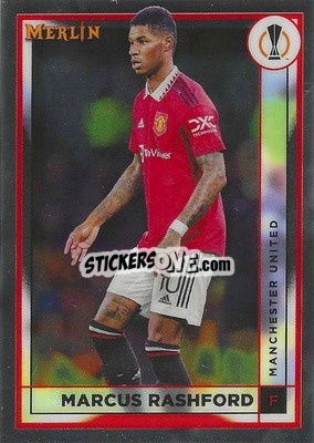 Sticker Marcus Rashford - Chrome Uefa Club Competitions 2022-2023 - Topps