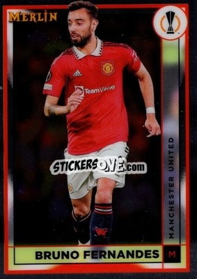 Sticker Bruno Fernandes - Chrome Uefa Club Competitions 2022-2023 - Topps