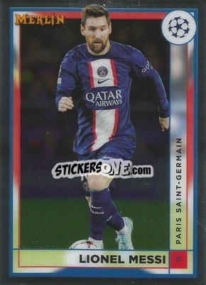 Sticker Lionel Messi - Chrome Uefa Club Competitions 2022-2023 n. 104 - Topps