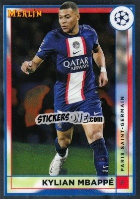 Sticker Kylian Mbappe - Chrome Uefa Club Competitions 2022-2023 n. 105 - Topps